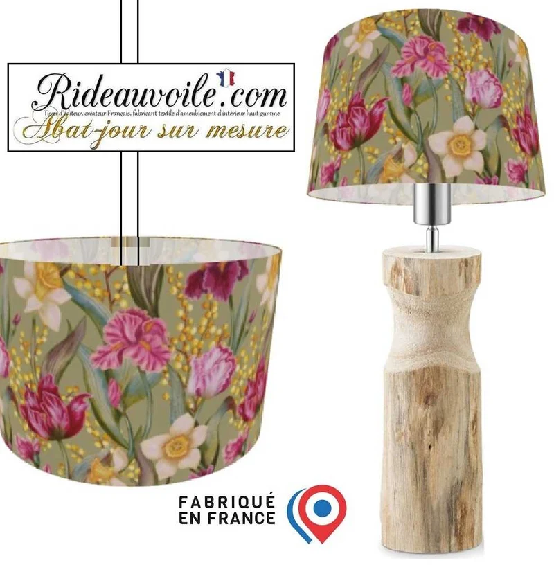 Architectes lumière d'Intérieur - Carcasses rond cylindrique d'Abat-Jour floral fleur