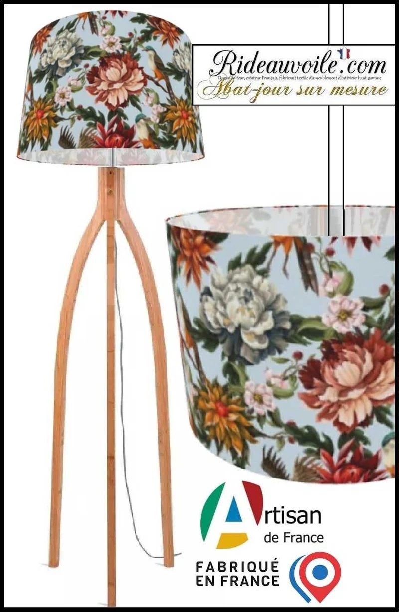 Fabricant lumière conception éclairage intérieur haut gamme | Abat-jour oiseaux fleurs