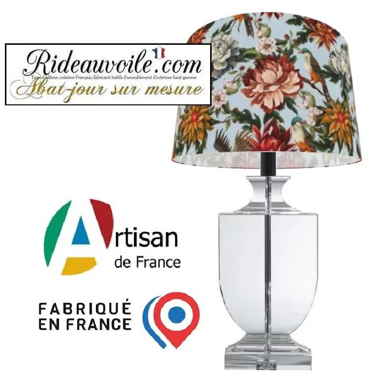 Fabricant lumière conception éclairage intérieur haut gamme | Abat-jour oiseaux fleurs