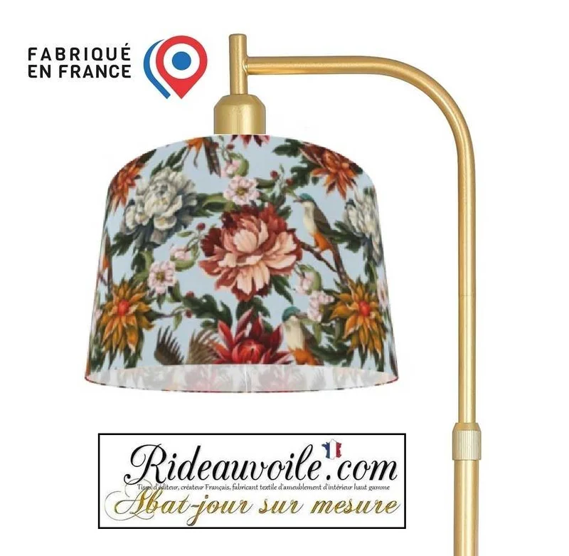 Fabricant lumière conception éclairage intérieur haut gamme | Abat-jour oiseaux fleurs