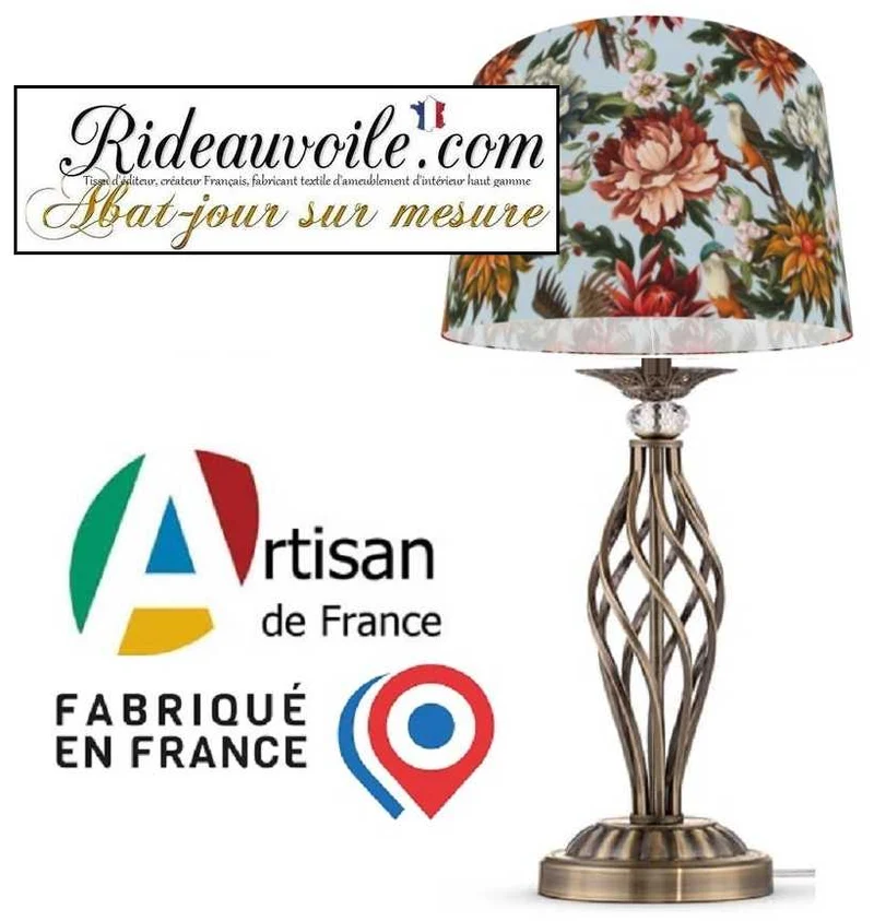 Fabricant lumière conception éclairage intérieur haut gamme | Abat-jour oiseaux fleurs