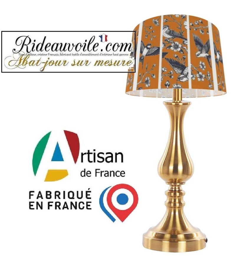 Architect custom Lighting designer lampshade interior | Abat-jour oiseaux sur mesure