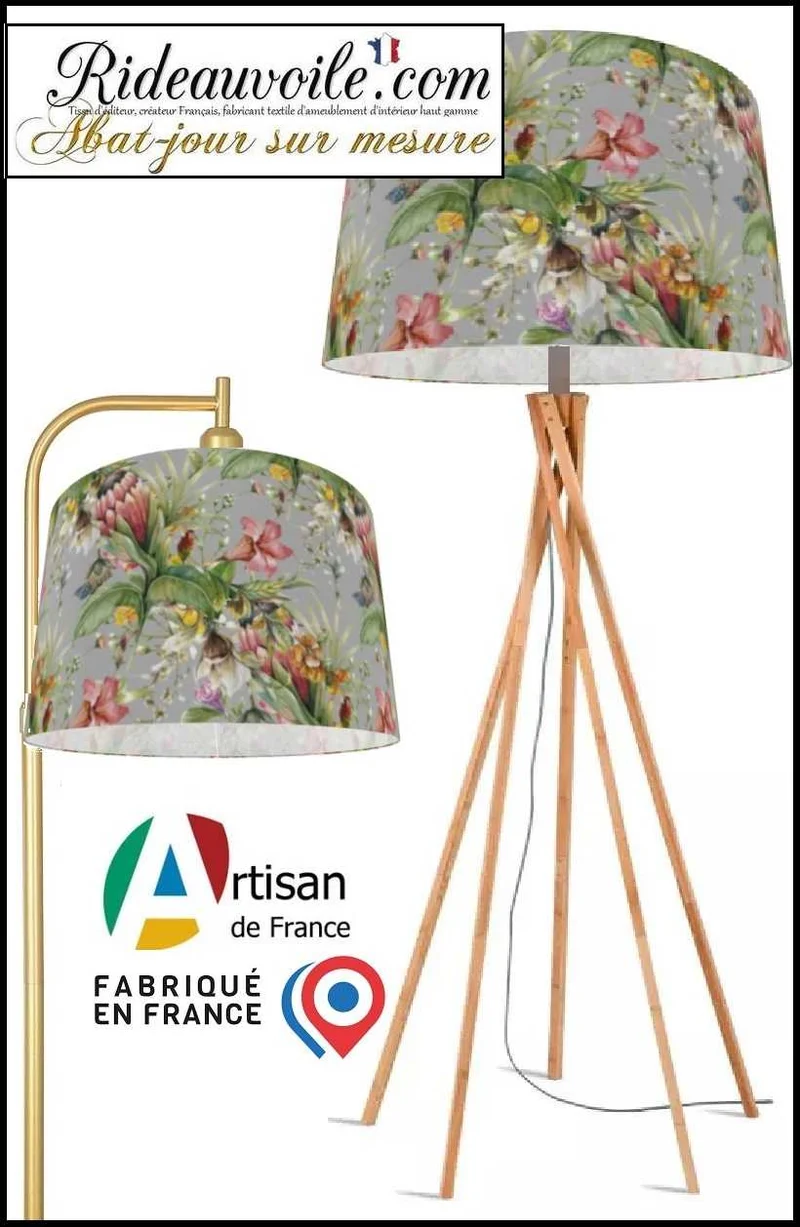 Architecte de lumière conception éclairage intérieur haut gamme abat-jour floral fleur