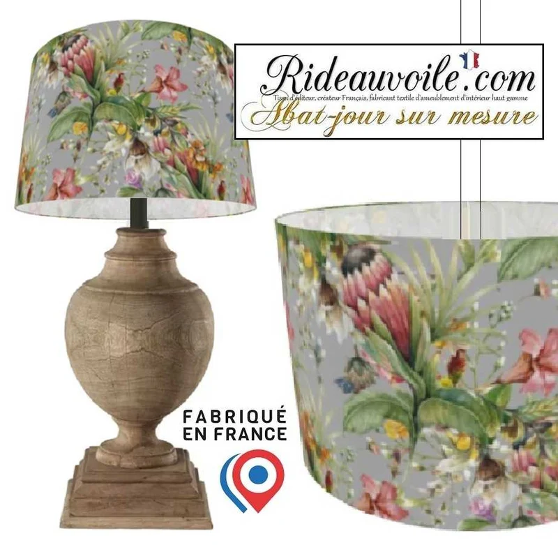 Architecte de lumière conception éclairage intérieur haut gamme abat-jour floral fleur