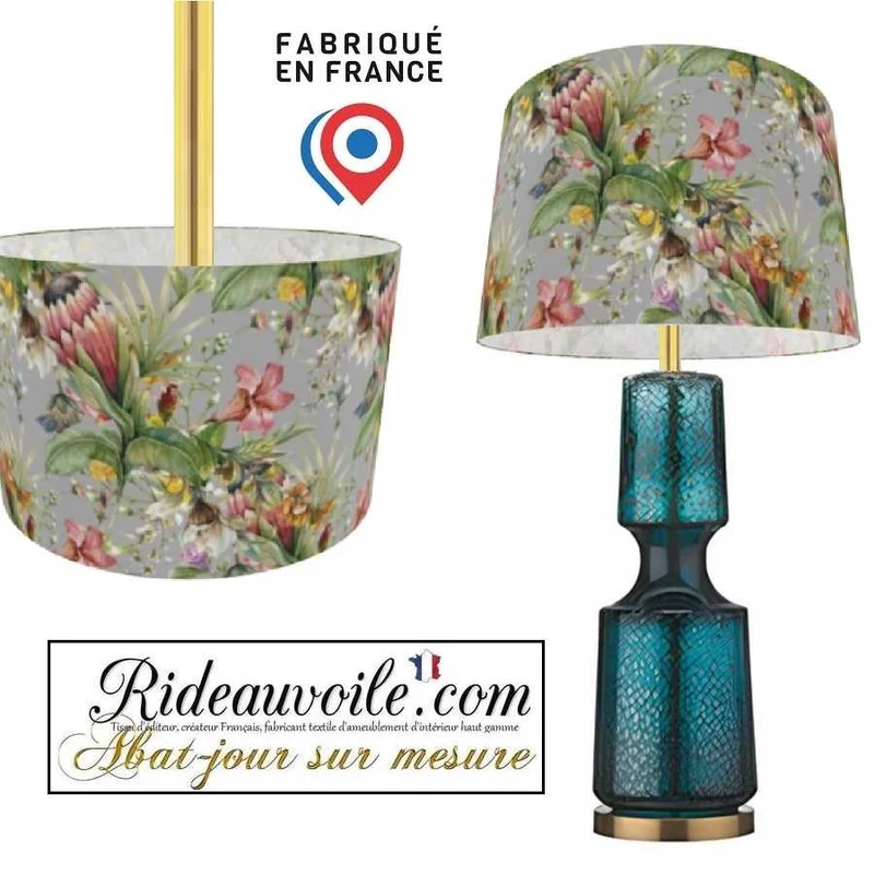 Architecte de lumière conception éclairage intérieur haut gamme abat-jour floral fleur