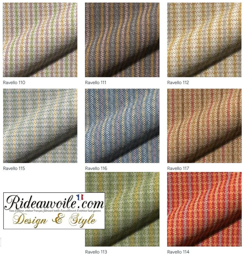 Tissu 🔥RAYURES LIGNES tapisserie effet Laine velours ignifuge mètre rideau coussin