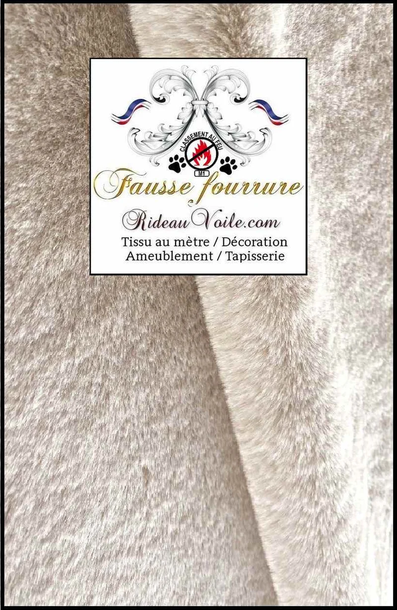 Tissu 🔥 ameublement fausse fourrure blanc ignifuge mètre Tapisserie intérieur