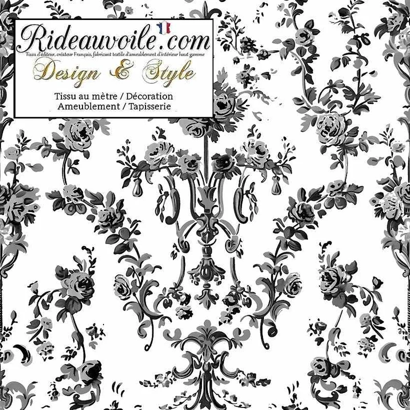 Décoratrice Architecte d'intérieur hôtel restaurant motif florale occultant Toile au mètre