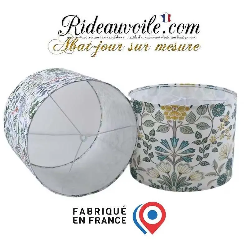Luminaire sur mesure Abat-jour polyphane finition intérieure Blanc neutre