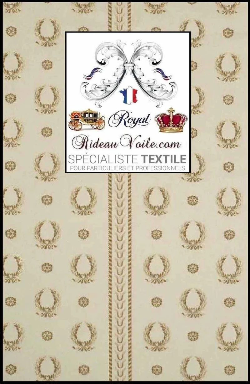 Sélection tissus d'ameublement intérieur Jacquard beige rideau siège canapé