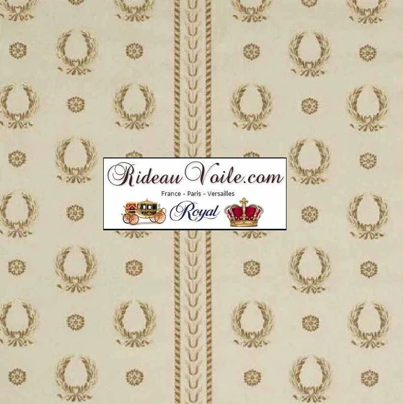 Sélection tissus d'ameublement intérieur Jacquard beige rideau siège canapé
