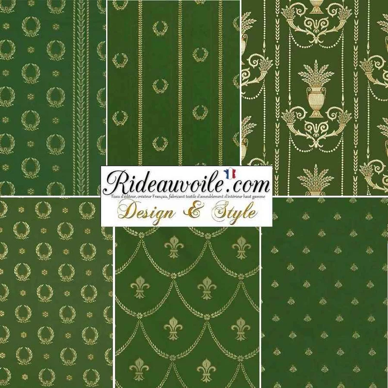 Sélection Liste éditeur tissus d'ameublement intérieur Jacquard vert rideau siège canapé