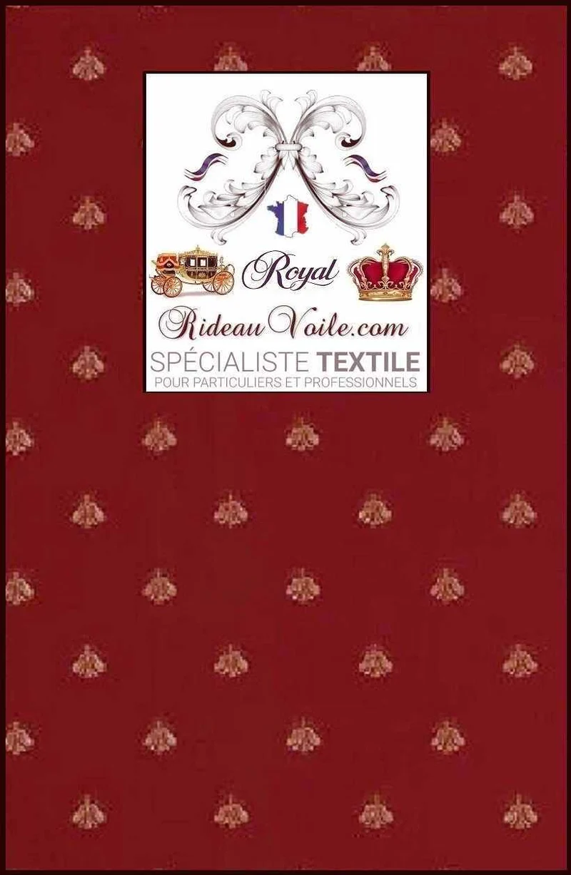 Tissus d'ameublement Jacquard rouge Empire mètre d'éditeurs rideau siège canapé