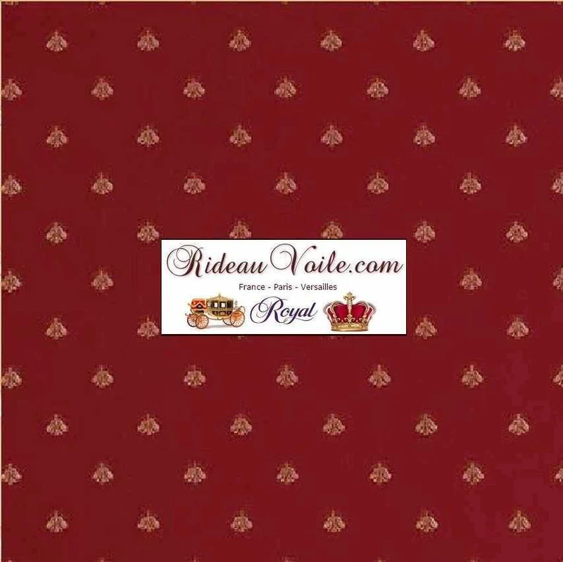 Tissus d'ameublement Jacquard rouge Empire mètre d'éditeurs rideau siège canapé