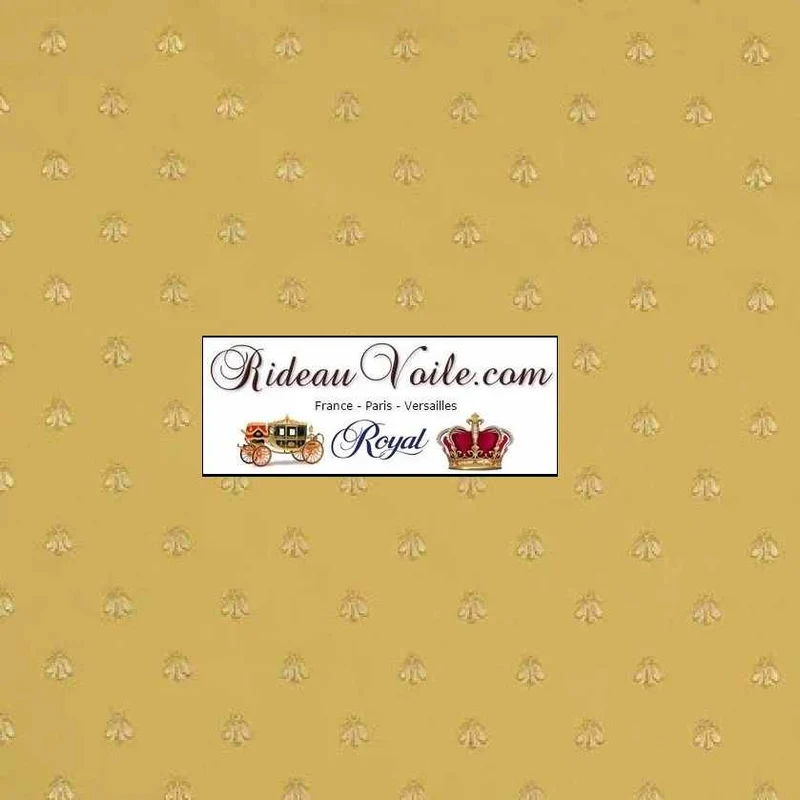 Sélection beaux tissus d'ameublement Jacquard Jaune Empire au mètre grands éditeurs