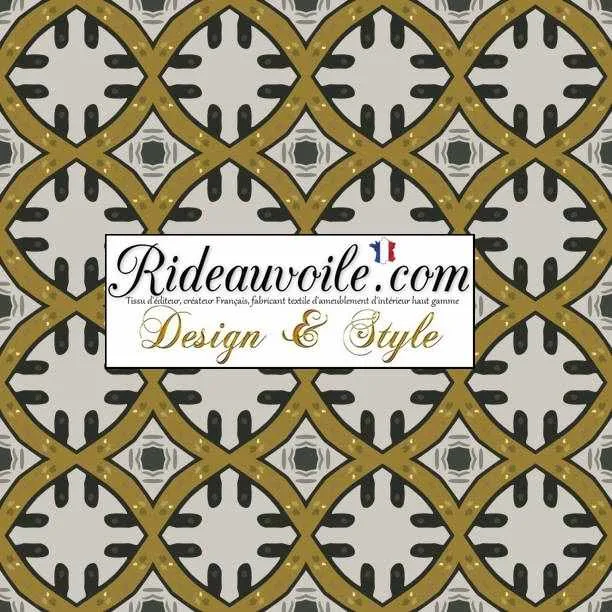 Création Abat-jour sur mesure à poser & suspension tissu motif ethnique graphique