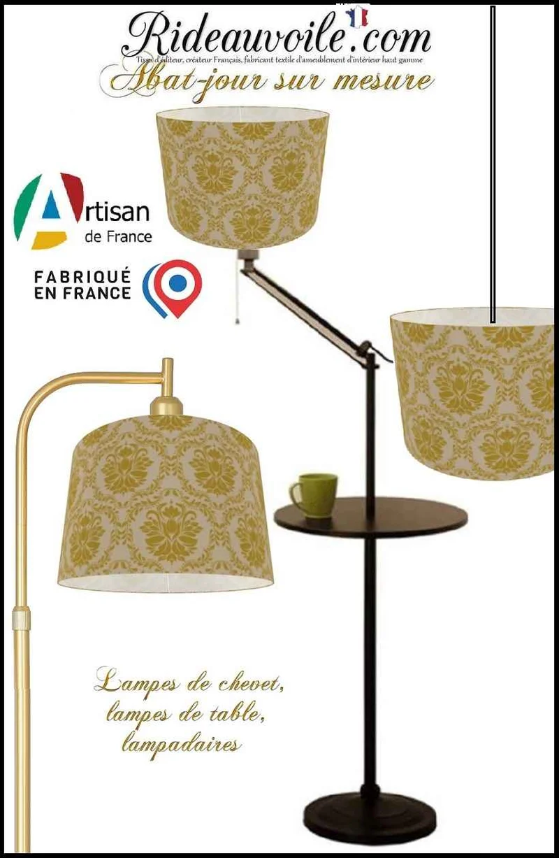 Abat-jour sur mesure Cylindrique (Suspension), à poser lampe de chevet, lampadaire