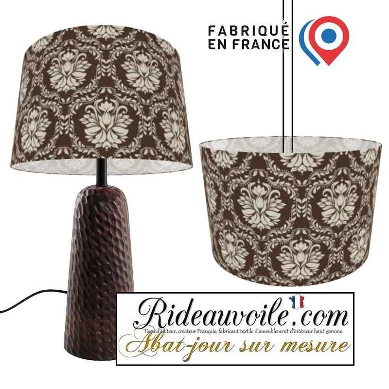 Abat-jour sur mesure impression personnalisée Tissu éditeur créateur luminaire Paris