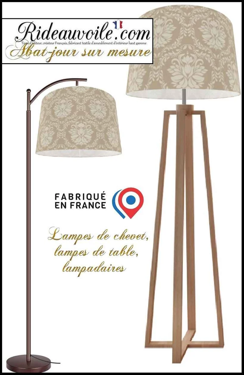 Deco Designer interior Custom lamp shade original hand made Lampshade France