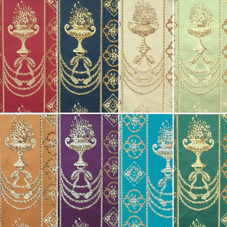 Tissu ameublement agencement mobilier déco Rococo Empire vert clair