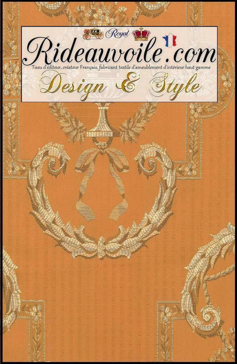Tissu ameublement Jacquard Empire Baroque design projet architecte d'intérieur