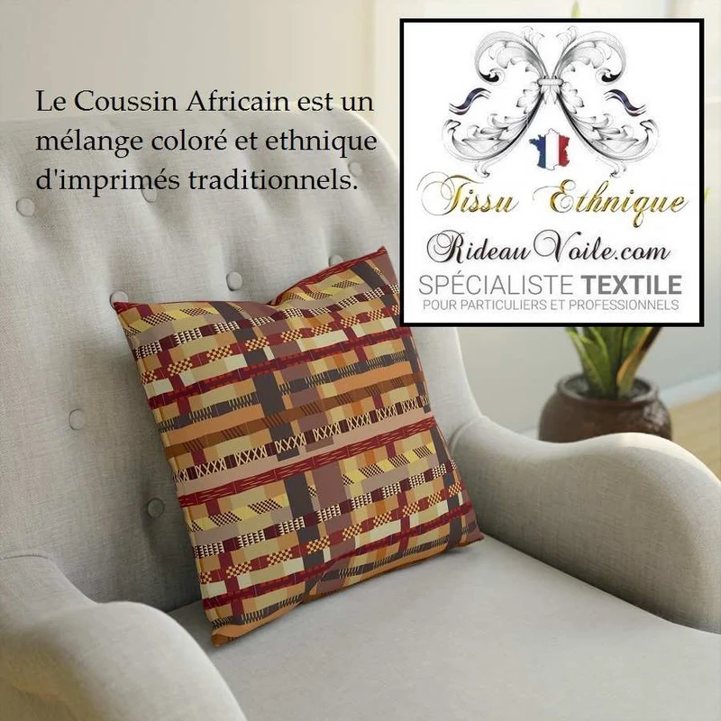 Architecte designer intérieur motif décor ethnik africaine Imprimé bogolan kente bazin