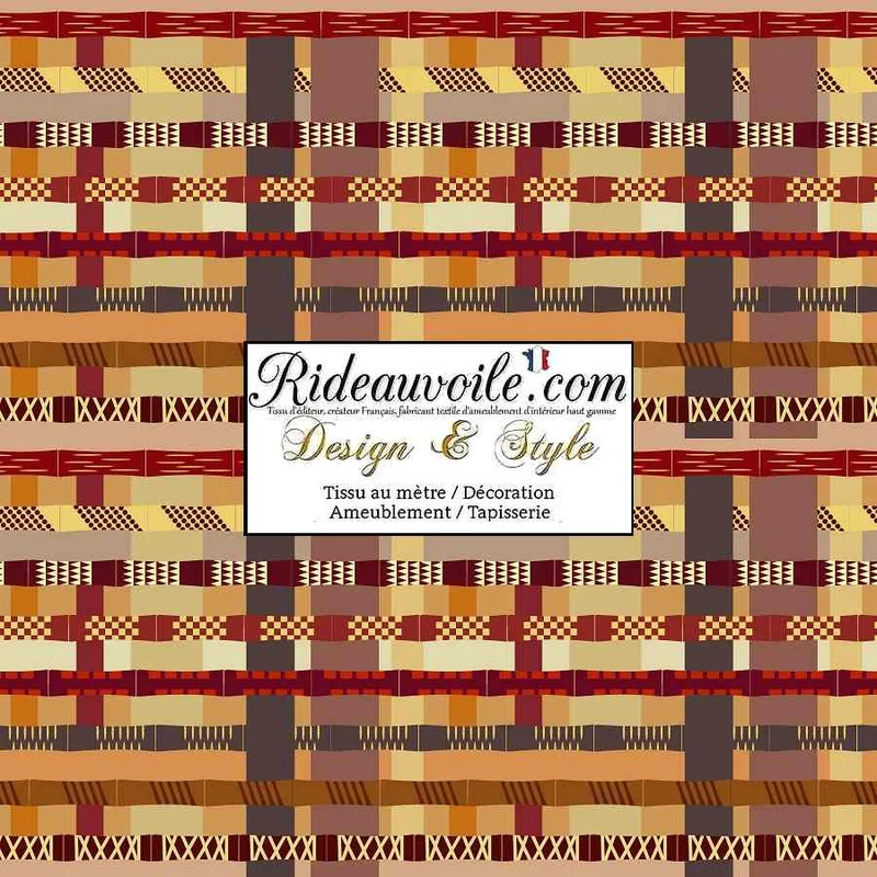Architecte designer intérieur motif décor ethnik africaine Imprimé bogolan kente bazin