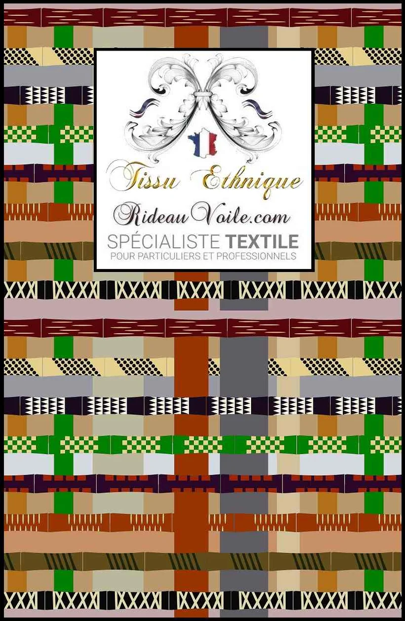Rénovation Design d'intérieur tissu ameublement motif africain mètre rideau tapisserie