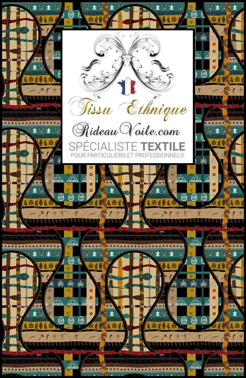 Rénovation Design d'intérieur tissu ameublement imprimé motif africain inspiration africaine
