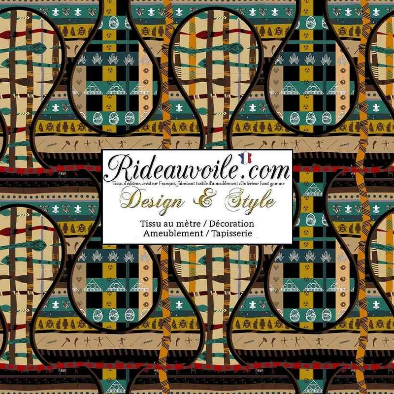 Rénovation Design d'intérieur tissu ameublement imprimé motif africain inspiration africaine