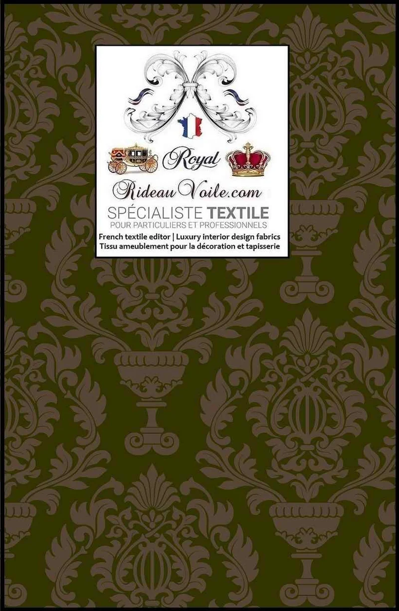 Architecte designer intérieur Tissu ameublement ignifuge Jacquard imprimé Baroque