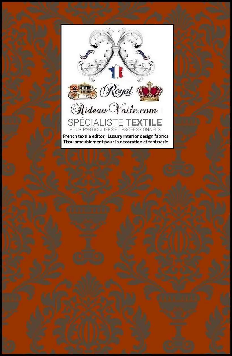 Architecte rénovation designer intérieur Tissu ameublement imprimé Jacquard Baroque