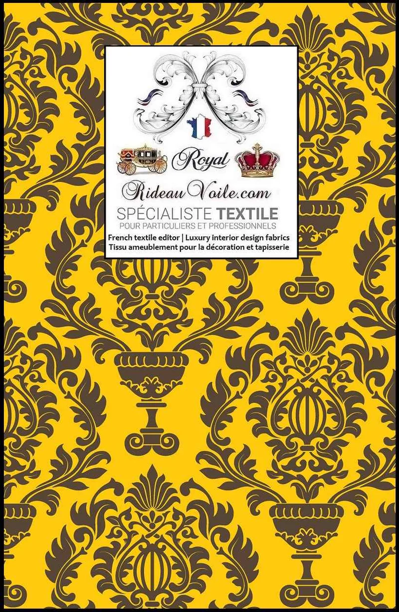 Architecte rénovation travaux intérieur Tissu ameublement imprimé Jacquard Baroque