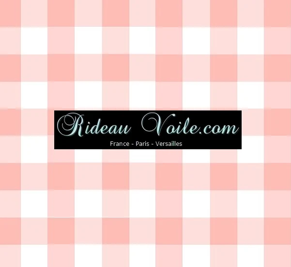 Carreaux vichy tissu au mètre motifs rose clair pastel blanc rideau couette coussin
