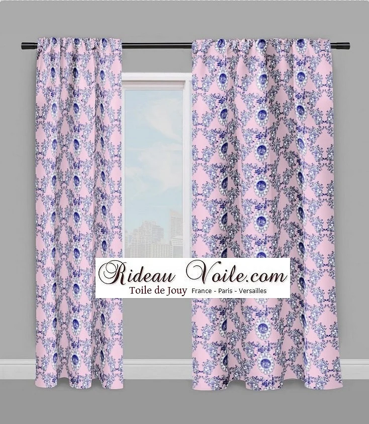 Tissu ameublement Renaissance Angelots Empire Chérubins Fleur de Lys Toile de Jouy