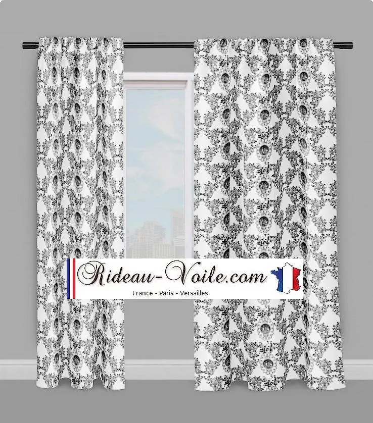 Toile de Jouy tissu Baroque au mètre Empire Anges Fleur de Lys Tecido cortina Anjos