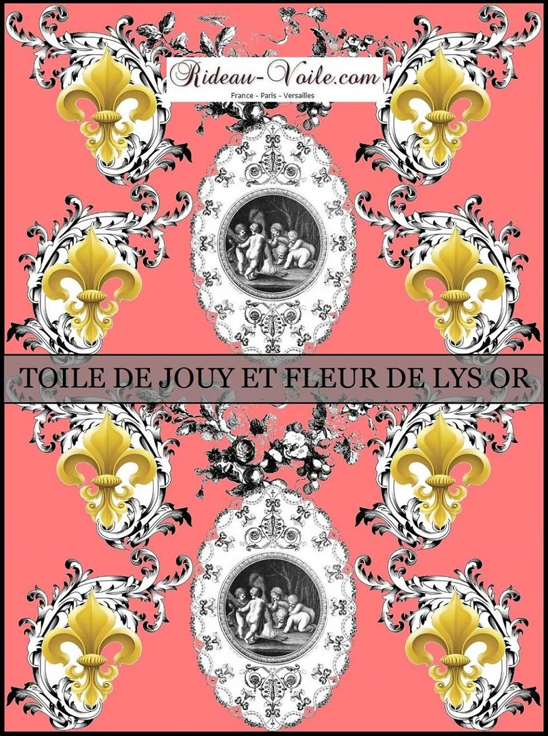 Toile de Jouy Tecido cortina Anjos. Engel stoff. Gardin stof Engel. Enkeli verho kangas.