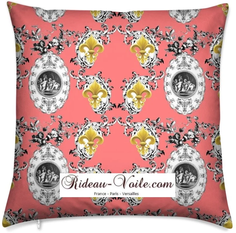 Toile de Jouy Tecido cortina Anjos. Engel stoff. Gardin stof Engel. Enkeli verho kangas.
