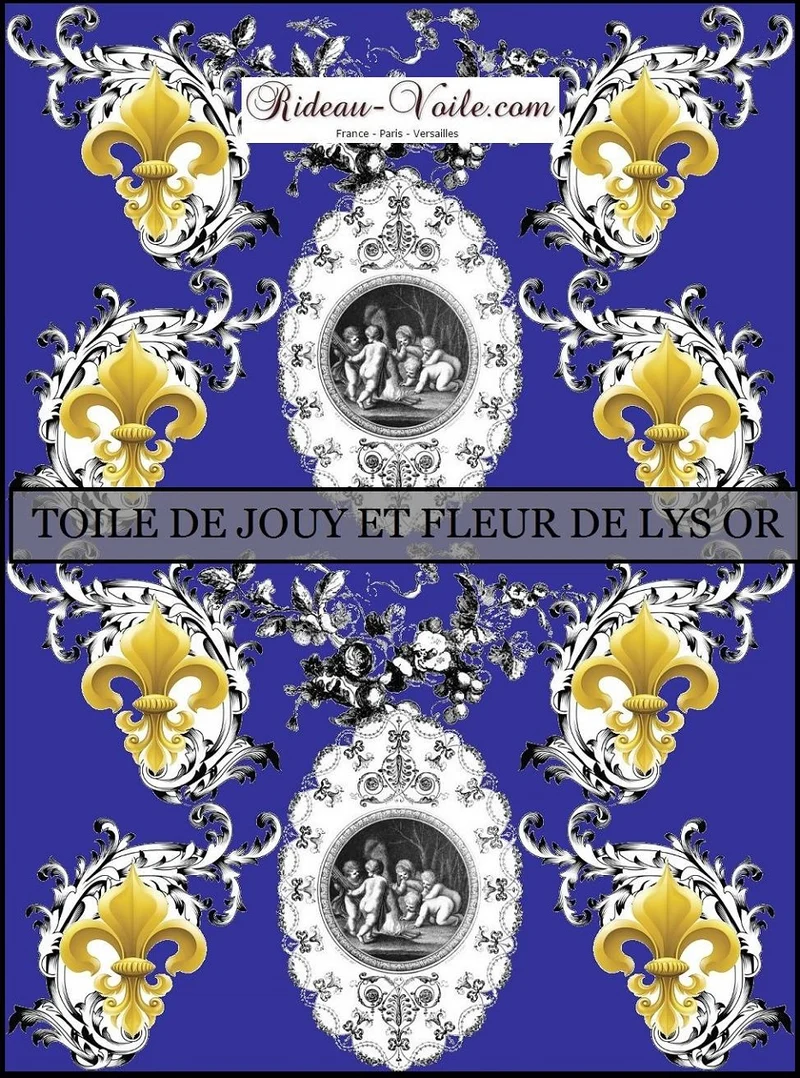 Tissu Toile de Jouy Renaissance Baroque Liturgique fabric cherub tapestry furnishings