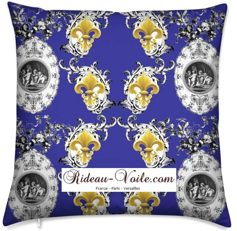 Tissu Toile de Jouy Renaissance Baroque Liturgique fabric cherub tapestry furnishings