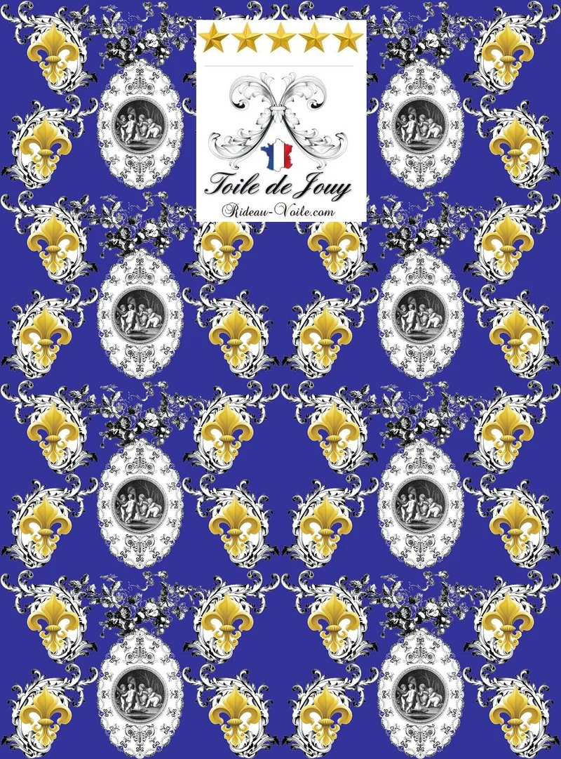 Tissu Toile de Jouy Renaissance Baroque Liturgique fabric cherub tapestry furnishings
