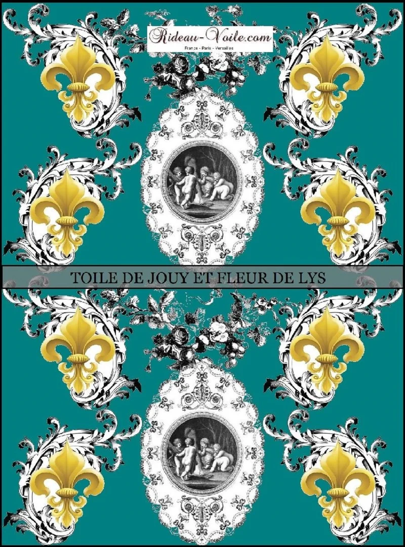 Boutique Toile de Jouy liturgico angel Tecido cortina Anjos Engel stoff Gardin stof Engel