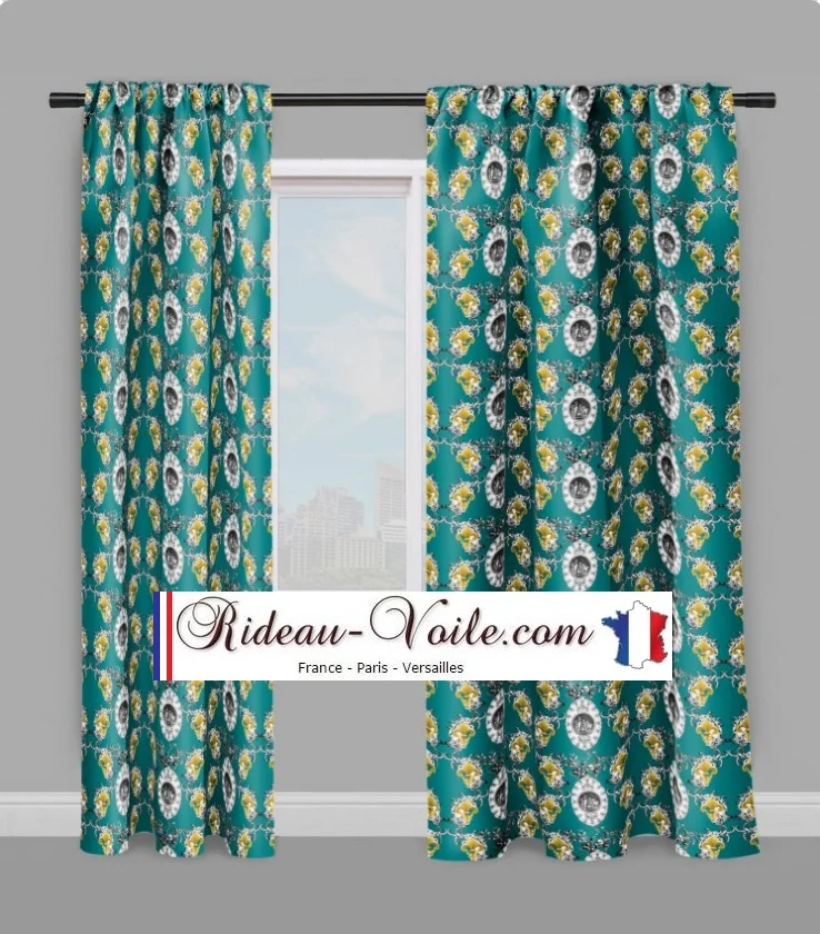 Boutique Toile de Jouy liturgico angel Tecido cortina Anjos Engel stoff Gardin stof Engel