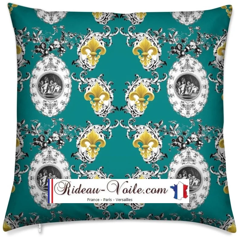 Boutique Toile de Jouy liturgico angel Tecido cortina Anjos Engel stoff Gardin stof Engel