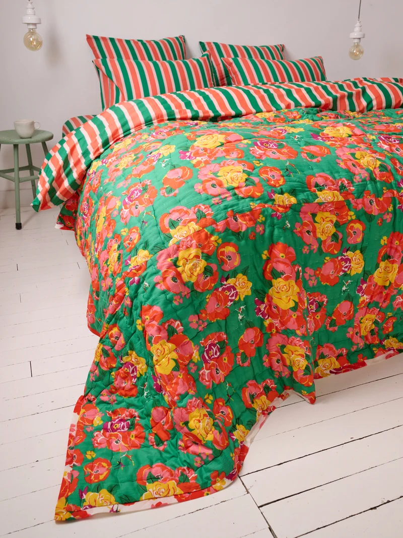 Plaid matelassé réversible
