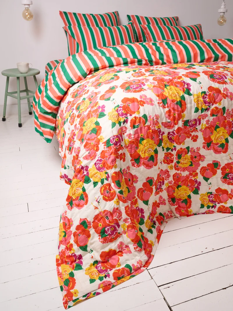 Plaid matelassé réversible