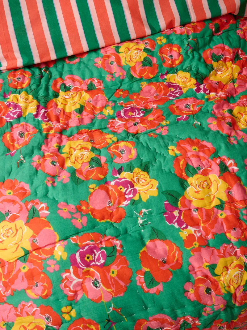 Plaid matelassé réversible