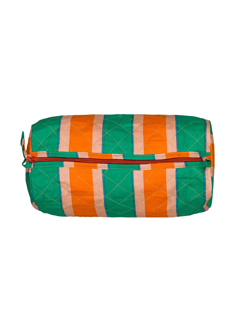 Trousse de toilette matelassée ronde