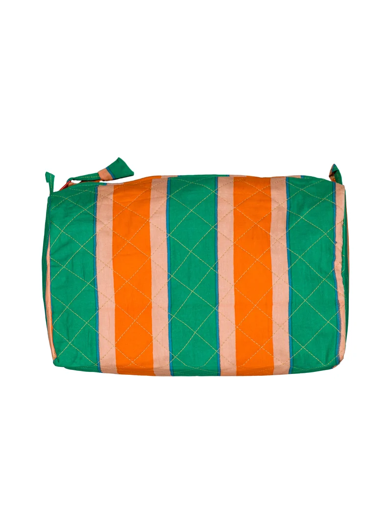 Trousse de toilette matelassée ronde