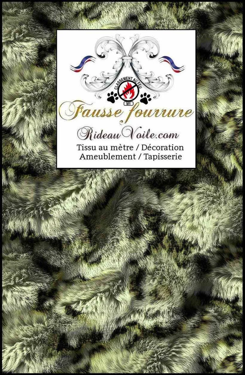 Tissu ameublement motif Fausse fourrure ignifuge d'intérieur tapissier décoratrice